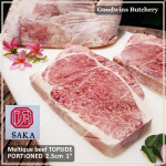 Beef TOPSIDE Australia MELTIQUE SAKA meltik (wagyu alike) daging rendang dendeng frozen SAIKORO DICED CUBED DADU cuts 4cm 1.5" (price/pack 500g 9-10pcs)